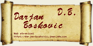 Darjan Bošković vizit kartica